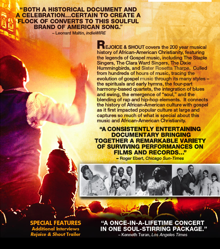 Rejoice and Shout (Official Movie Site) Directed by Don McGlynn